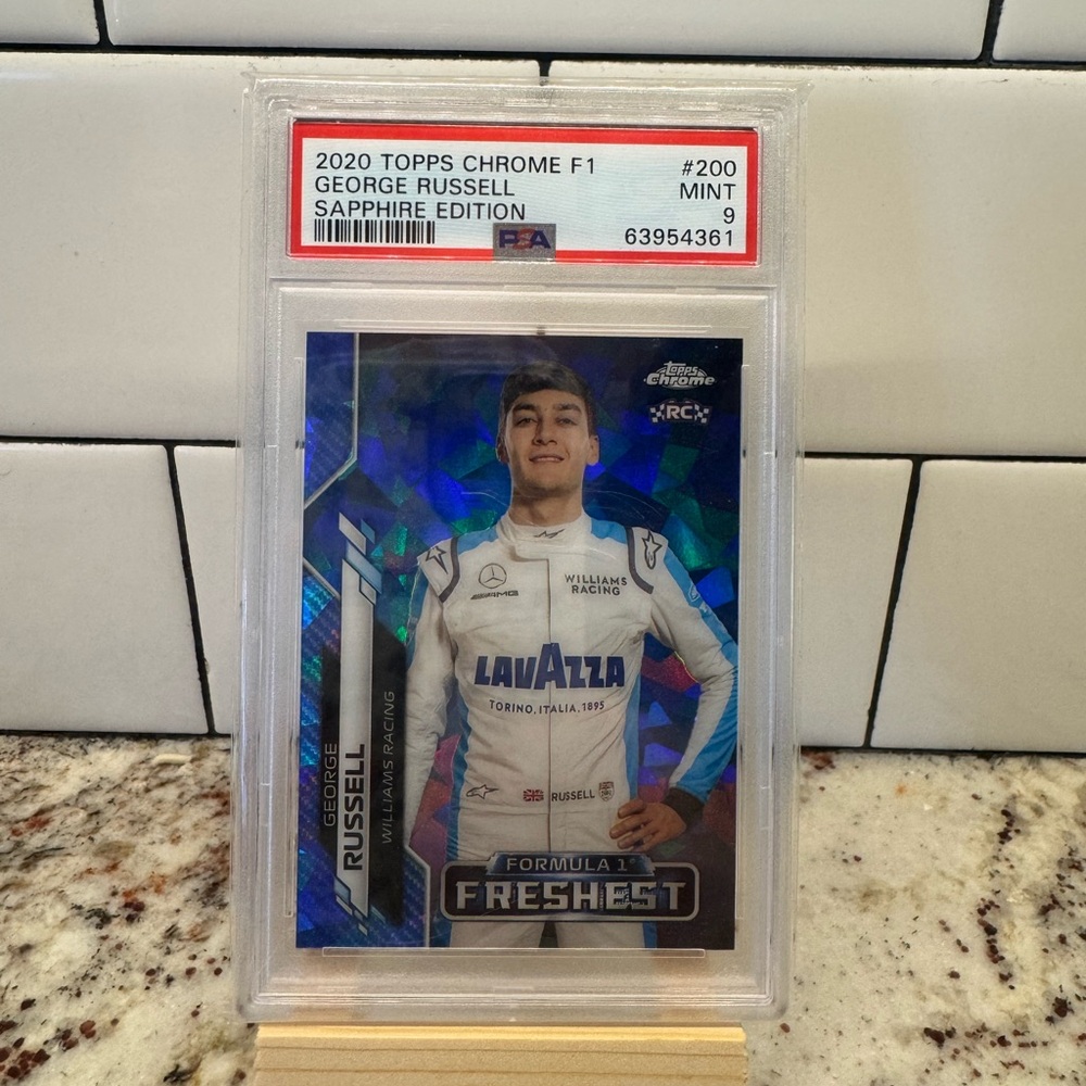 George Russell Topps Chrome F1 Sapphire PSA 9 Mint